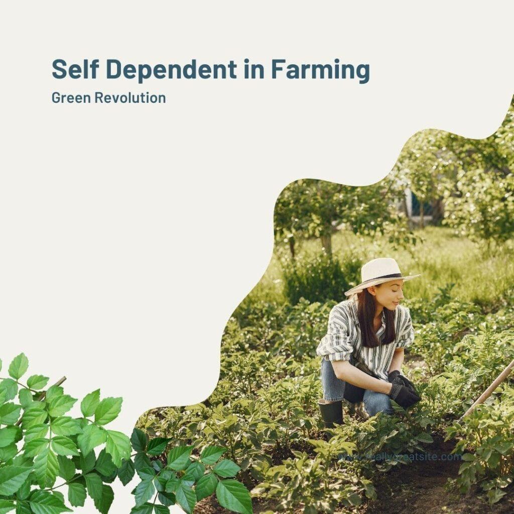 self dependent farming