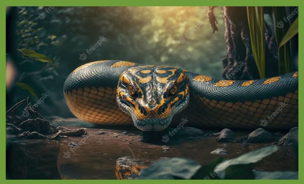 anaconda animal amazon rainforest 