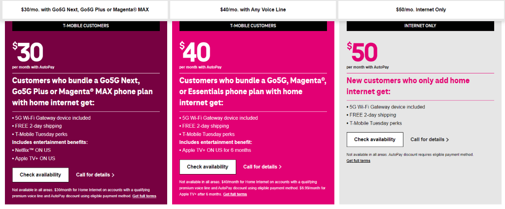 t-mobile 5g plans home internet