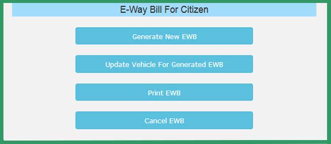 How to Register online for Generating E Way Bill for Citizens pic