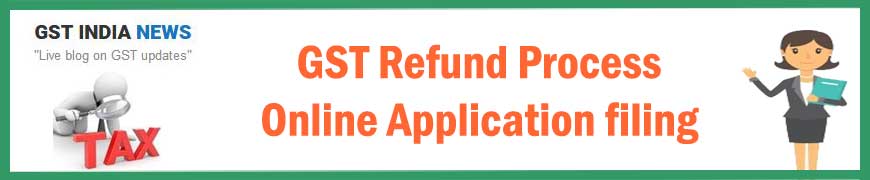 GST Refund Process And Online Applicaiton Filing Procedure