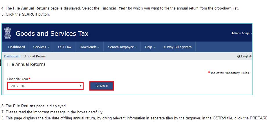 image for how to file gstr 9 online guide