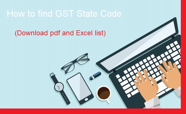 image for gst state code list excel and pdf 