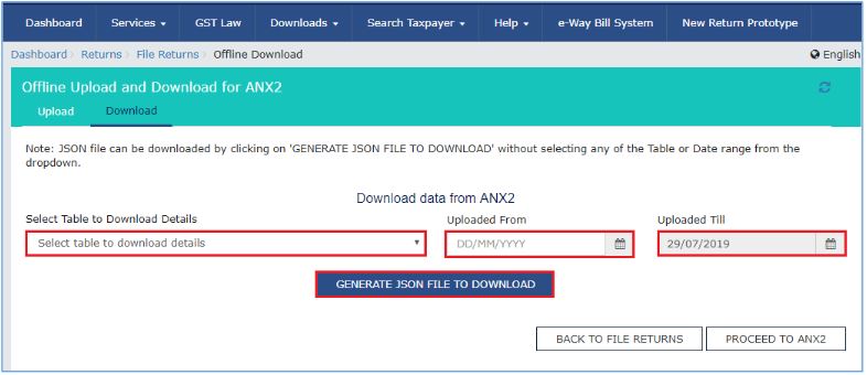 image for gst anx 2 generate download
