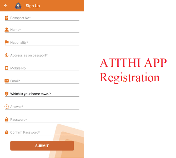 image for atithi app registration