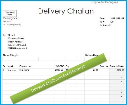 image of delivery challan format in excel