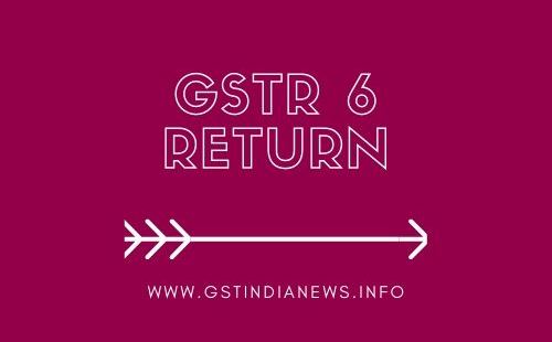 image for gstr 6 return by input service distributor