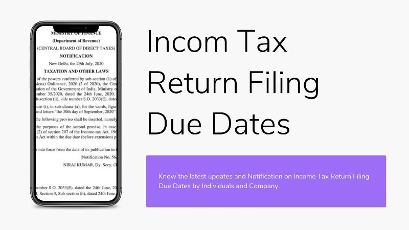 Income Tax Return Filing & Due Date for Tax Audit Extension
