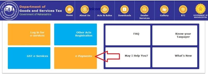 image for e payments on mahagst 