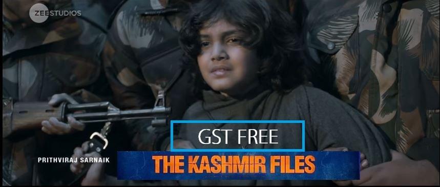 gst free kashmir files 
